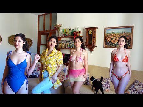 ASMR Wardrobe Decluttering + New BIKINI Try on by Shein (summer outfits)