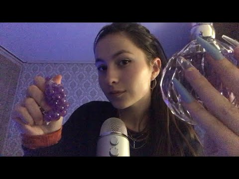 Asmr 100 triggers in one minute 💜