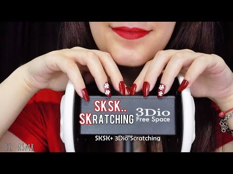 ASMR SKSK..SKratching!💤 for Sleep. (Sksk+Scratching on 3Dio)