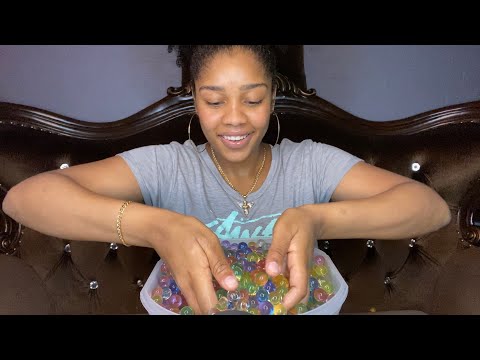 ASMR- PLAYING WITH ORBEEZ (LIQUID SOUNDS, VISUAL TRIGGERS) ✨🥰