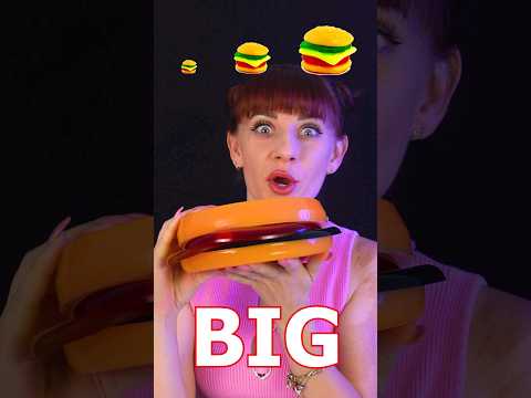 ASMR Big Medium Small Gummy Burger #shorts