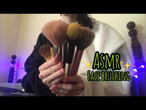 ASMR Relaxing face brushing 😴