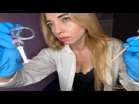 ASMR Ear Exam and Cleaning (Soft Spoken Doctor Roleplay)