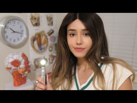 ASMR - Doctor Removes Something from your Eye 🔎 (close up whispers/soft-spoken + latex sounds)