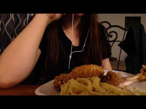 Asmr Chicken Alfredo *Exaggerated Eating Sounds*