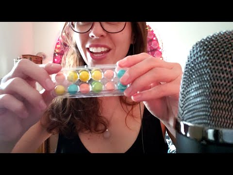 ASMR - BUBBLE GUM EGG CHEWING, MOUTH SOUNDS