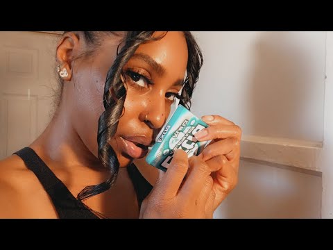 ASMR | Up Close Gum Chewing No Talking W/Mouth sounds ✨