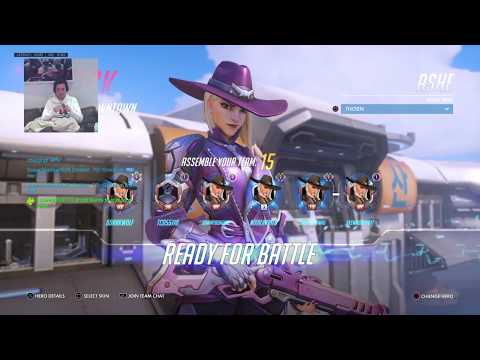 Overwatch NEW HERO ASHE 1st Time letsplay LIVE 3