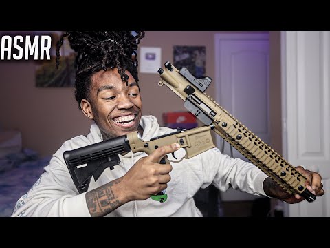 ASMR |** BREAKING MY GUN AND PUTTING IT BACK TOGETHER** For SLEEP And Relaxation Whispers , Tappin..