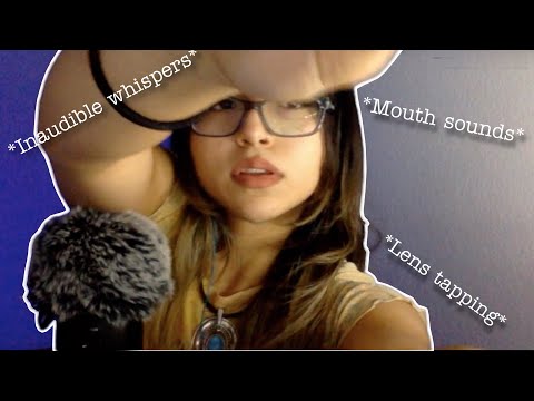 [ASMR] Lens Tracing W/ Inaudible Whispers (on Webcam 📸)