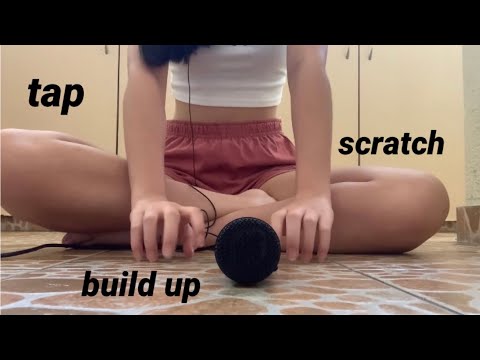 ASMR floor tapping & scratching ( different surfaces )