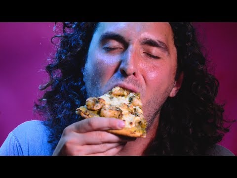 ASMR Eating Mexican Shrimp Pizza *Eating Sounds* 먹방