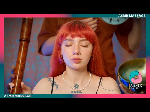 ASMR Caress of Sounds: Red-Haired Beauty with Piercing Relaxe