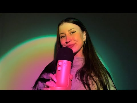 ASMR tingly trigger words with inaudible whispers & mouth sounds
