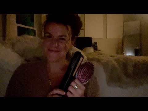ASMR styling + clipping your hair for a night out! (personal attention RP)