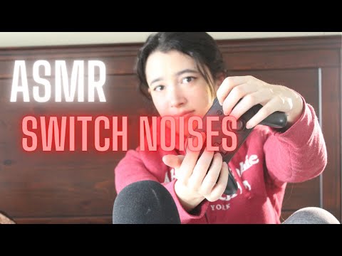 ASMR 🎮 finding the tingles in my nintendo switch *button pressing, tapping, scratching*
