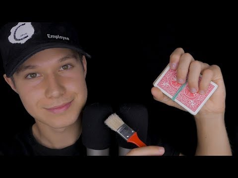 ASMR Tapping and Brushing around your head
