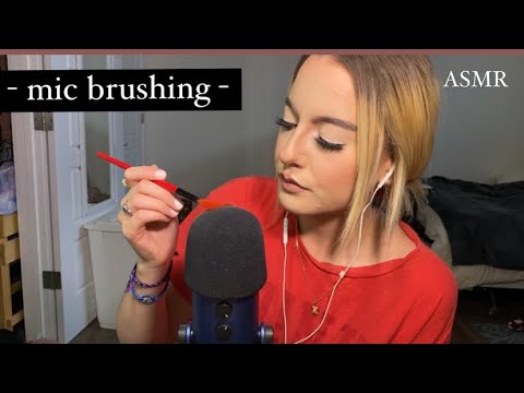 ASMR | mic brushing & semi inaudible trigger words