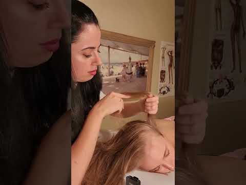 ASMR Hair Pulling and Scalp Exam and Treatment (Real Person)
