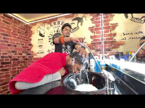 ASMR | Hair wash and Shampoo Massage by Indian Barber Bheema| asmr yogi