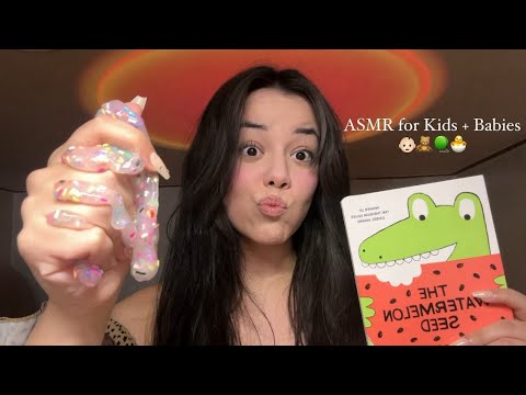 ASMR for Babies and Kids🪀🧸 (Book Reading, Colours, Slime, Squishies)
