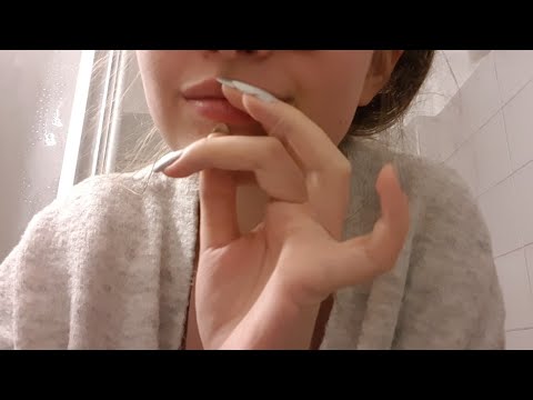 ASMR | Touching your face and gently whispering with some trigger words