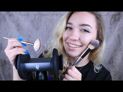 brushing your ears ASMR