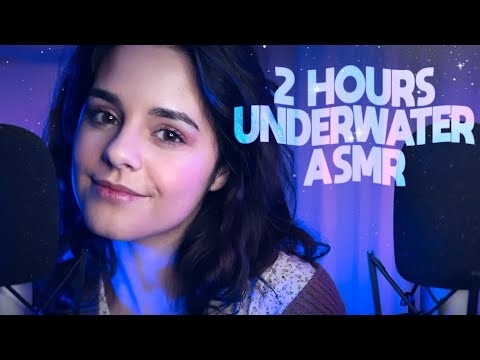 2H ASMR for SLEEP 💙 UNDERWATER Ear to Ear Whispering & Triggers (You can close your eyes)