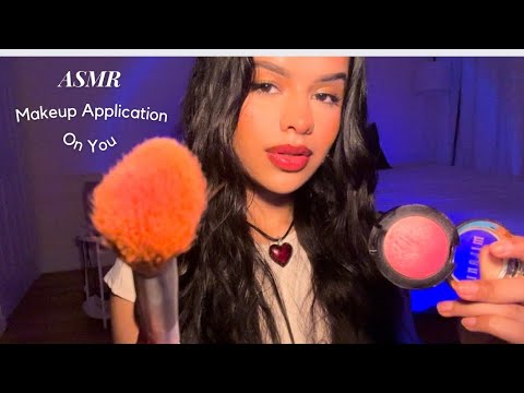 ASMR~ Relaxing Makeup Application on You (Mouth Sounds, Tapping, Personal Attention)
