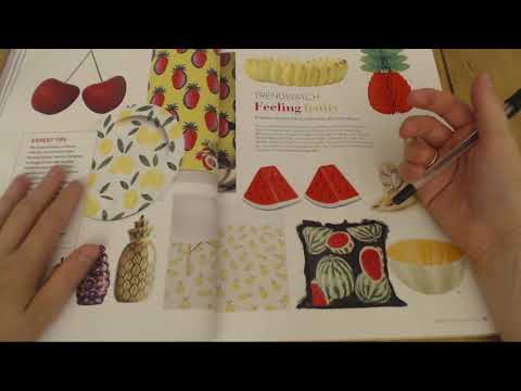 ASMR Magazine Page Turning With Tracing (No Talking) Intoxicating Sounds Sleep Help Relaxation