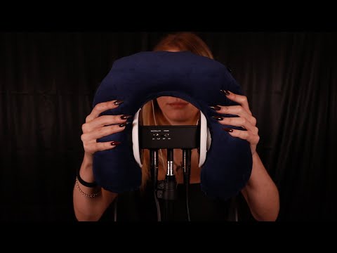 ASMR Brain Massage 3Dio Mic Pillow and Earmuffs | No Talking | Sleep Inducing