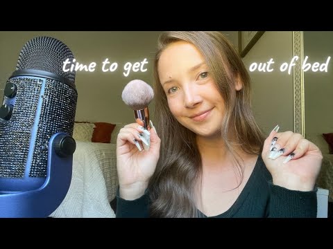 Motivational ASMR to GET YOU UP when you’re struggling (positive affirmations/mic brushing)💖🥰