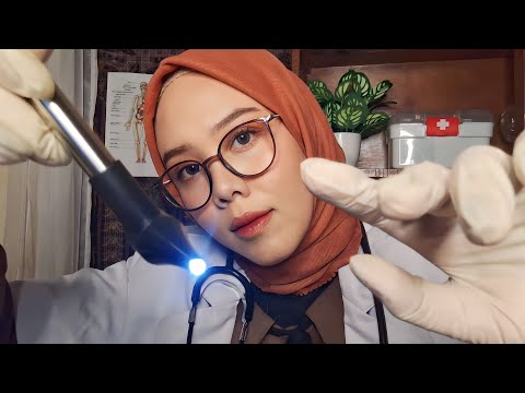 ASMR Medical Check-Up on a Rainy Day | Medical RP, Ear Cleaning, Eye Exam, Personal Attention