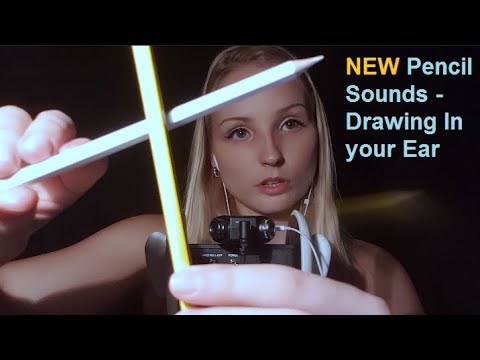 ASMR Drawing In Your Ears And Tapping My Coloring Pencil