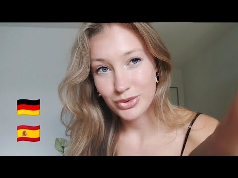 ASMR speaking 3 different Languages 🙂 Trigger Words in German, Spanish & English | soft whispering