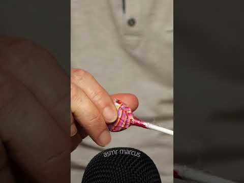 ASMR Crinkly Wrapping On A Lollyop #short