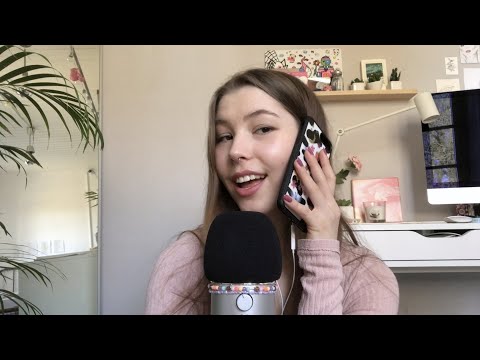 ASMR phone case collection (tapping, scratching & soft whispers) german / deutsch | emily asmr