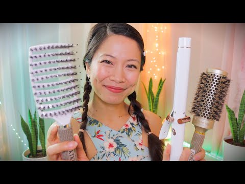 ASMR Friend Plays With Your Hair ~ Curling ~ Brushing ~ Massaging