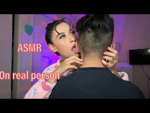 REAL LIFE Shoulder Rubbing ASMR - Head Touching, Head Scratching, Scalp Tool On REAL Person 💜