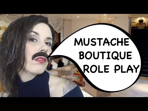 ASMR Role Play: Mustache Saleswoman (Binaural)