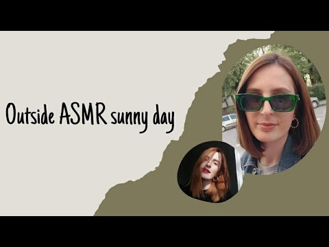 Outside ASMR on a sunny day 🌷✨ #scratching #tapping