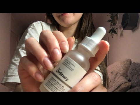 ASMR | Tapping To Help You Sleep | Tapping On Skin Care | Whispering