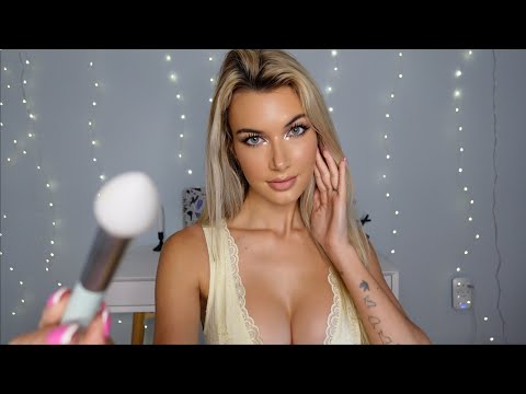 ASMR face tracing & touching | personal attention