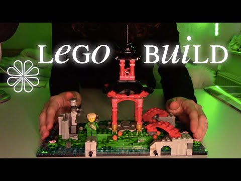 [ASMR] Build a Lego set with me 🎋⛩ 1 HOUR long (no talking)