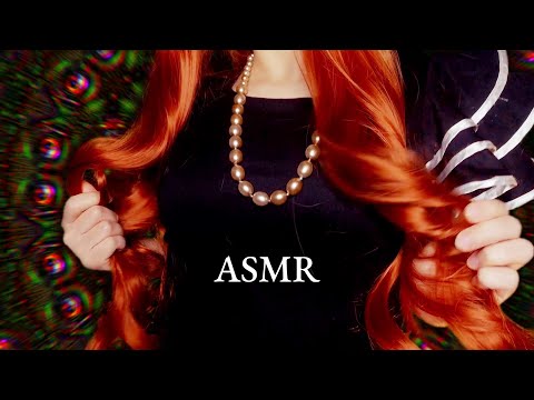 ASMR Body scratching + ginger hair play