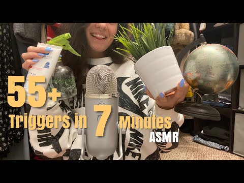 ASMR | 55+ triggers in 7 minutes, FAST asmr | ASMRbyJ