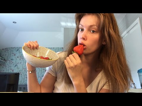 ASMR Eating Fruit with Hand Movements