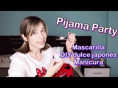 ASMR Español . Roleplay Fiesta de Pijamas . Party . Mascarilla facial . DIY dulce japonés . Manicura
