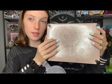SCRATCHING AND TAPPING ON TEXTURED ITEMS | WHISPERED | FAKE NAILS | ASMR
