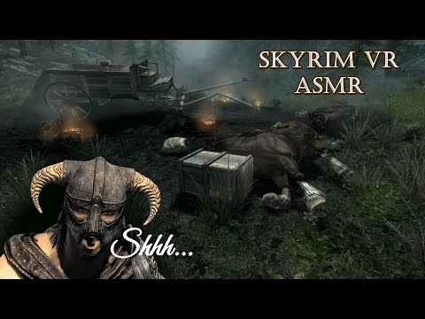 ASMR | Skyrim VR Gameplay with Ambient Sounds & Voice Over